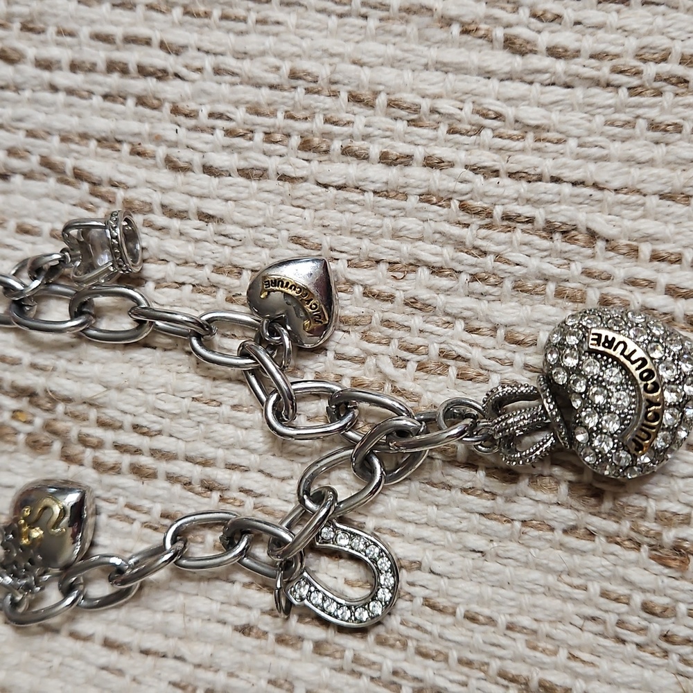 Juicy Couture Silver Charm Necklace